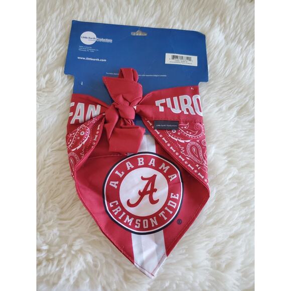 NEW ALABAMA CRIMSON TIDE DOG CAT TIE BANDANA FUROCIOUS FAN REVERSIBLE MEDIUM - Picture 2 of 7